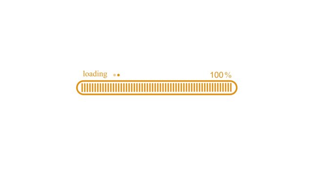 Modern App Loading Screen Animation Featuring Waiting Progress Bar