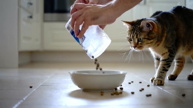 POV Hand Feeding Cat Kitchen iPhone Style