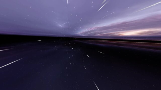 The Milky Way Galaxy. 3d animation