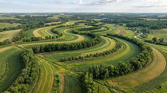 Contour agroforestry farming system for soil erosion control