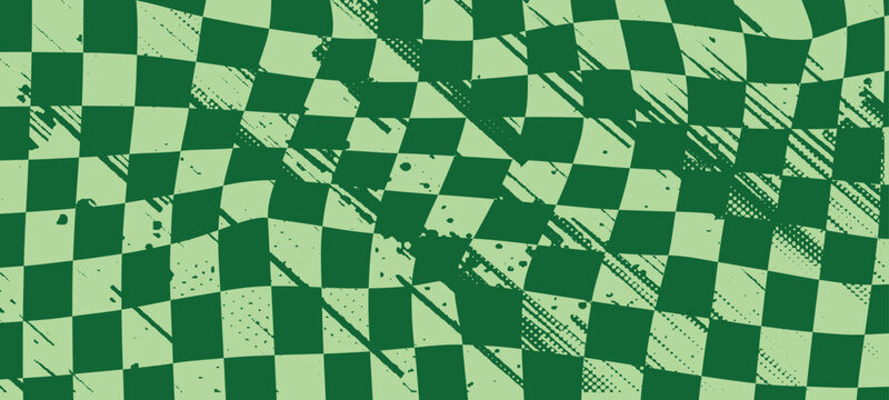 Green Checker Pattern, Green Checker Background, Fabric Cloth Background