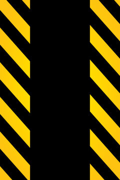 Yellow and Black Warning Background