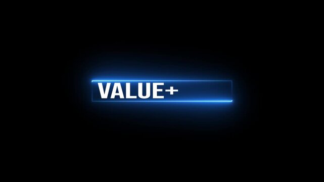 Business hand picking value added download progress and profit to benefit growth and development in business