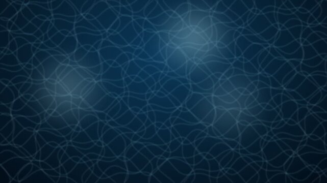 Shimmering water caustics light patterns on deep blue, underwater motion background
