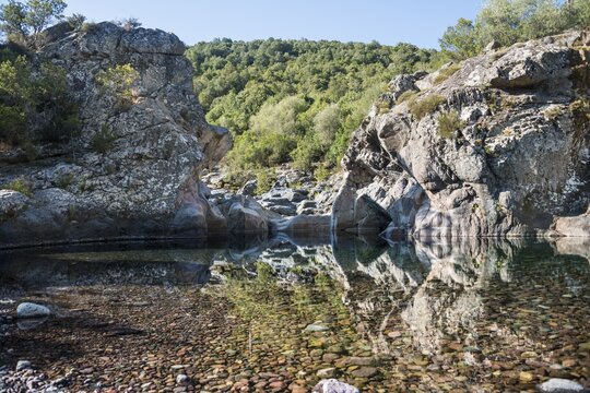 Fango river, Tuarelli, Fango valley, Vall&eacute;e du Fango, Haute-Corse, Corsica, France