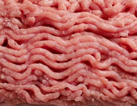 close up of high fat minced meat pinkish white ground beef or pork fresh raw meat with visible fat texture ideal for cooking recipe ingredient and culinary preparation