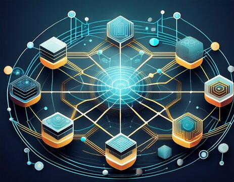 an image of a network diagram showcasing connections between different business entities