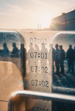 Time stamps printed on paper