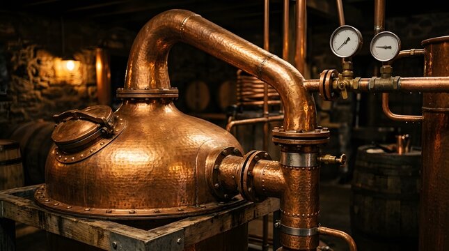 Copper Distillation Still Equipment