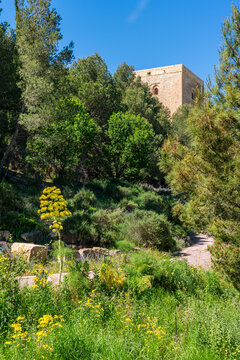 Scenic sight at the Castle of Lorca (Fortaleza del Sol). Region of Murcia, Spain.