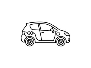Obraz premium flat vector illustration line art icon bundle set design depicting automobile car rentals vehicle transport and urban mobility symbols for modern city travel application ui