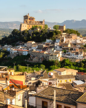 Scenic late afternoon view in Caravaca de la Cruz, Region of Murcia, Spain.