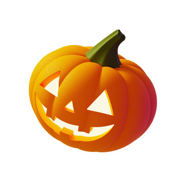 3d render jack-o-lantern