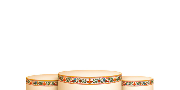 Navratri podium red background