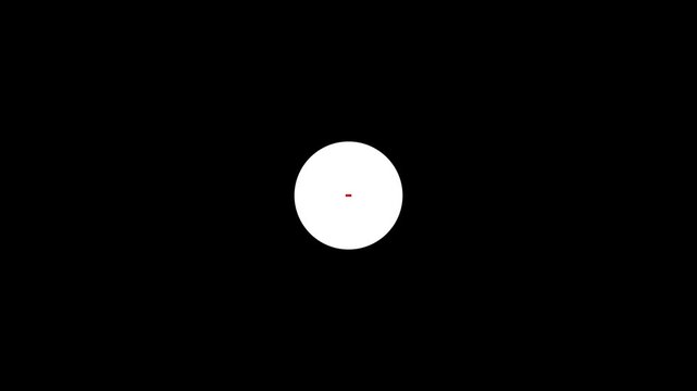Red minus remove dash symbol inside white circle button icon design element representing subtract decrease delete negative control isolated on clean dark black background vector.With 4k video.