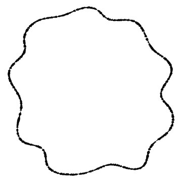 Set of hand-drawn wavy black-line frames&mdash;includes wavy styles, frames, copy space, emphasis elements, and more