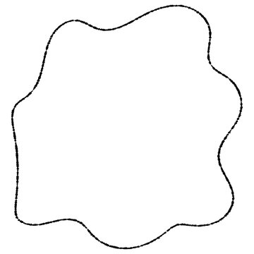 Set of hand-drawn wavy black-line frames&mdash;includes wavy styles, frames, copy space, emphasis elements, and more