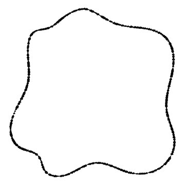 Set of hand-drawn wavy black-line frames&mdash;includes wavy styles, frames, copy space, emphasis elements, and more