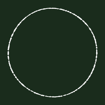 Hand-drawn white spiral frame for use as a frame, copy space, emphasis, etc