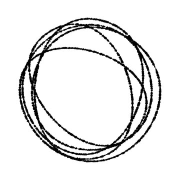 Hand-drawn black scribble frame&mdash;use for scribbles, frames, copy space, emphasis, etc