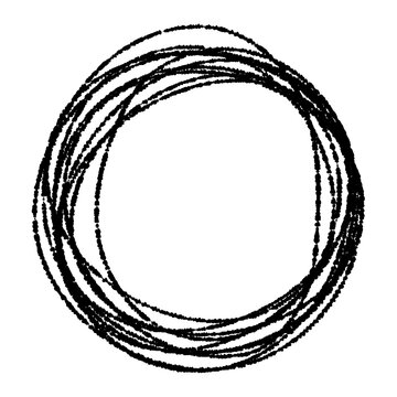Hand-drawn black scribble frame&mdash;use for scribbles, frames, copy space, emphasis, etc