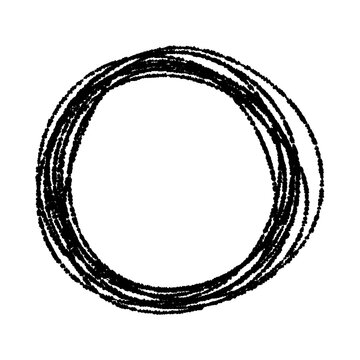 Hand-drawn black scribble frame&mdash;use for scribbles, frames, copy space, emphasis, etc