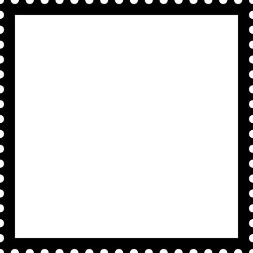 Square stamp frame