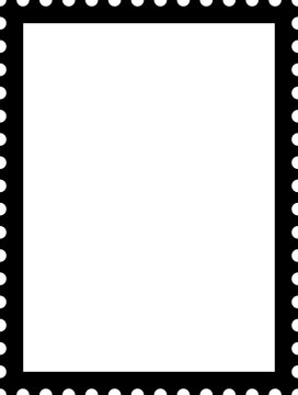 Rectangle stamp frame