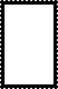 Rectangle stamp frame