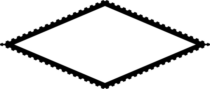 Rhombus stamp frame