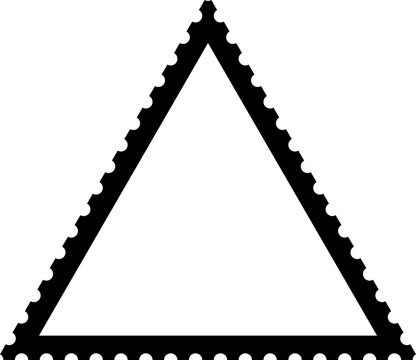 Triangle stamp frame