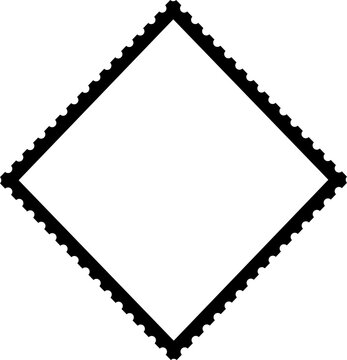 Rhombus stamp frame