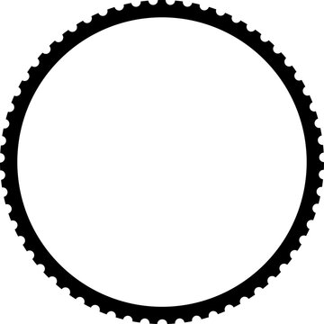 Round stamp frame