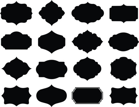 Frameset. Frameset vector icons. Black Frameset vector.