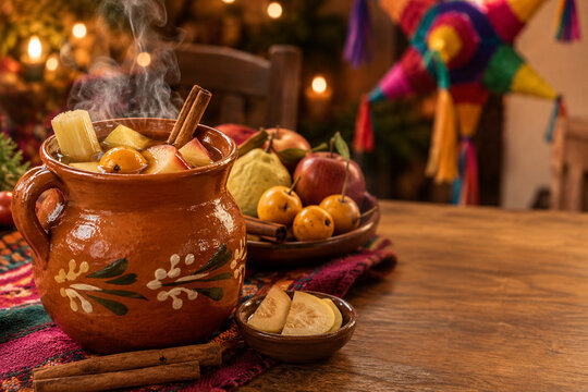 Traditional Mexican Ponche Navideno for Las Posadas