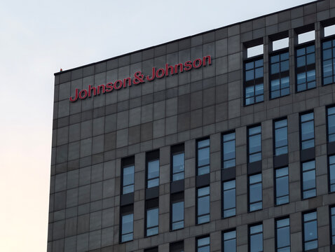 Shanghai, China-Sep.25th 2026: Johnson & Johnson company office building