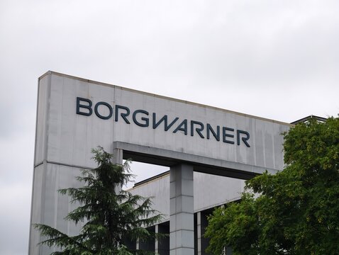Shanghai, China-Sep.26th 2026: BorgWarner company brand sign