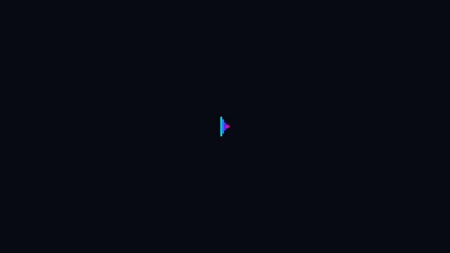 Pixelated Cursor Triangle on Dark Blue-Grey Background: Retro Gaming Vibe