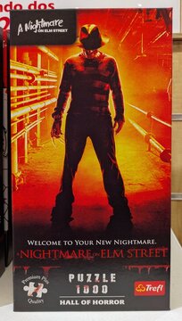 Caja de rompecabezas Hall of Horror, A Nightmare on Elm Street con Freddy Krueger, en tienda Milbby, Madrid, Espa&ntilde;a, 21 de septiembre de 2026