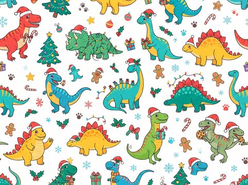 dinosaurs seamless pattern