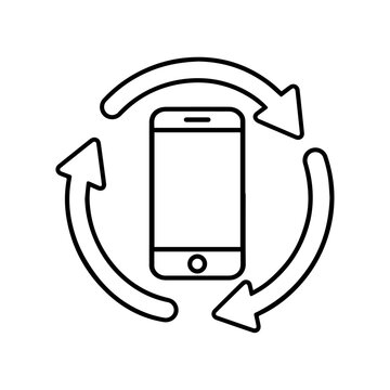 Phone Recycling Circular Electronics Icon