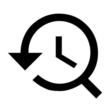 History counterclockwise arrow clock time back icon