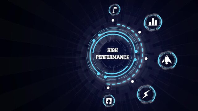 Digital dashboard highlighting high performance benchmarks and interactive business analytics metrics