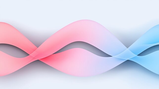Abstract pink and blue wave design.