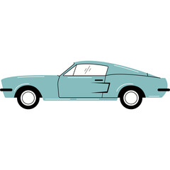 Obraz premium Classic Car Illustration