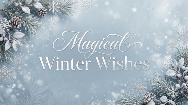 A beautiful winter scene evokes feelings of peace joy and the magic of the holiday season