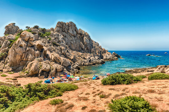 The rocky beach called Moon Valley in northern Sardinia, Italy
