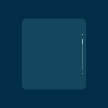 Minimalist scrollbar interface design graphic on image