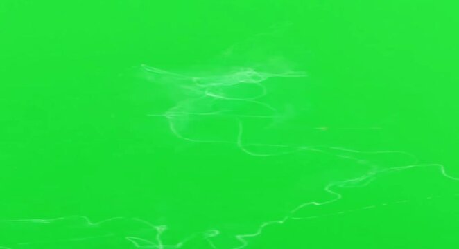 Vertical Forked Lightning Strikes and Flash Overlay, Realistic Electric Thunderstorm Bolts on Green Screen Chroma Key Background