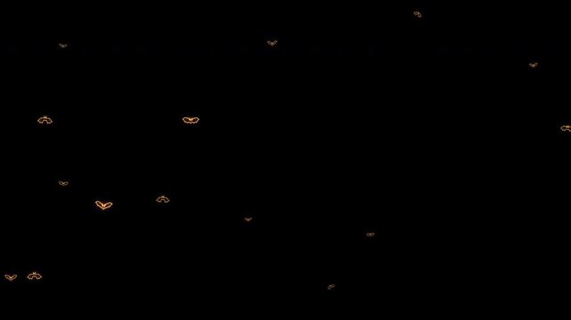 Spooky halloween candy animation loop on dark background